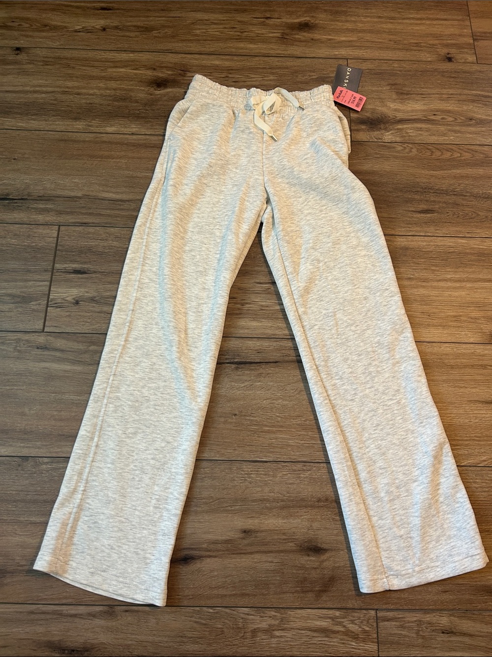 Danskin Light Heather Gray Wide Leg Lounge Pants